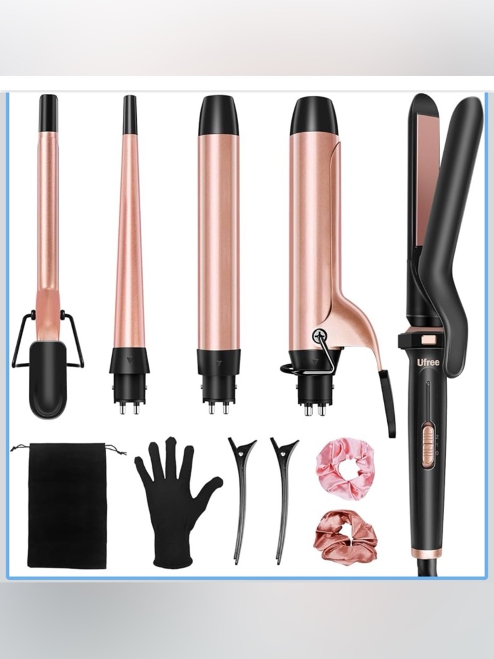 Professional 5 in 1 Curling Wand & Flat Iron Straightener * Brand New 🆕 - Picture 1 of 7